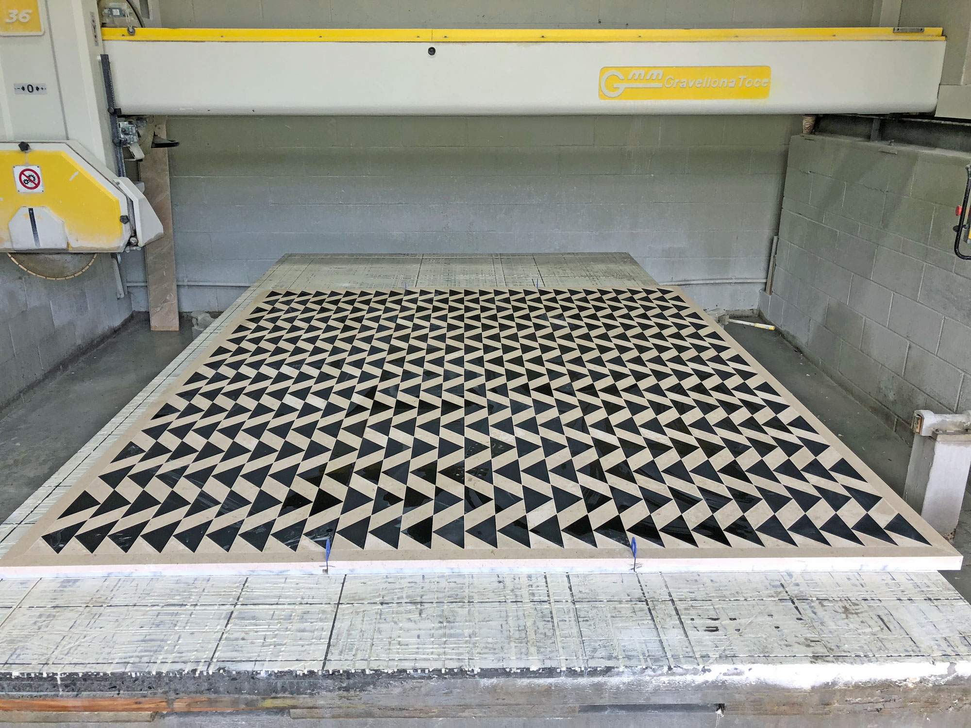Custom Mosaic Floor Panel Fabrication